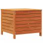 Preview: Gartenhocker Wachsbraun 62x63,5x53,5 cm Massivholz Kiefer