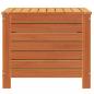 Preview: Gartenhocker Wachsbraun 62x63,5x53,5 cm Massivholz Kiefer