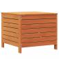 Preview: Gartenhocker Wachsbraun 62x63,5x53,5 cm Massivholz Kiefer