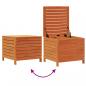 Preview: Gartenhocker Wachsbraun 62x63,5x53,5 cm Massivholz Kiefer