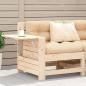 Preview: ARDEBO.de - Gartensofa mit Armlehne und Kissen Massivholz Kiefer