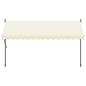 Preview: Markise Einziehbar Creme 350x150 cm Stoff und Stahl
