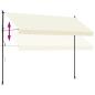 Preview: Markise Einziehbar Creme 350x150 cm Stoff und Stahl