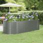 Preview: ARDEBO.de - Hochbeet Pulverbeschichteter Stahl 249x100x68 cm Grau