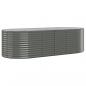 Preview: Hochbeet Pulverbeschichteter Stahl 249x100x68 cm Grau