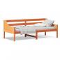 Preview: ARDEBO.de - Tagesbett ohne Matratze Wachsbraun 90x200 cm Massivholz Kiefer