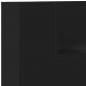 Preview: LED-Kopfteil mit Ablagen Schwarz 180x16,5x103,5 cm