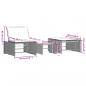 Preview: Sonnenliegen 2 Stk. mit Tisch Schwarz Poly Rattan