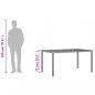 Preview: Gartentisch mit Akazienholz-Platte Schwarz Poly Rattan