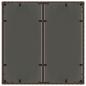 Preview: Gartentisch mit Glasplatte Braun 90x90x75 cm Poly Rattan