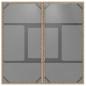 Preview: Gartentisch mit Glasplatte Beige 80x80x75 cm Poly Rattan