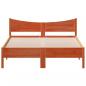 Preview: Massivholzbett ohne Matratze Wachsbraun 140x200 cm Kiefernholz