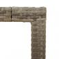Preview: Gartentisch mit Akazienholz-Platte Grau 150x90x75cm Poly Rattan