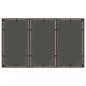 Preview: Gartentisch mit Glasplatte Braun 150x90x75 cm Poly Rattan