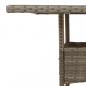 Preview: Gartentisch mit Akazienholz-Platte Grau 80x80x75 cm Poly Rattan