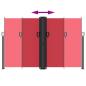 Preview: Seitenmarkise Ausziehbar Rot 160x1200 cm