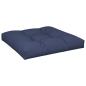 Preview: Palettenkissen Marineblau 80x80x12 cm Stoff