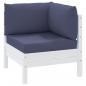 Preview: Palettenkissen 3 Stk. Marineblau Oxford-Gewebe