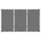 Preview: Gartentisch mit Glasplatte Weiß 150x90x75 cm Poly Rattan