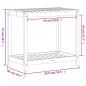 Preview: Pflanztisch mit Ablage 82,5x50x75 cm Massivholz Kiefer