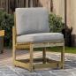 Preview: ARDEBO.de - Gartenstuhl 50,5x55x77 cm Kiefernholz Imprägniert
