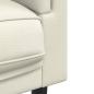 Preview: Sessel mit Kissen Creme Samt