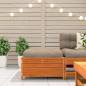 Preview: Gartenhocker Wachsbraun 62x63,5x32 cm Massivholz Kiefer
