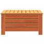 Preview: Gartenhocker Wachsbraun 62x63,5x32 cm Massivholz Kiefer
