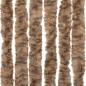 Preview: Fliegenvorhang Beige und Dunkelbraun 56x185 cm Chenille