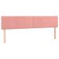 Preview: Boxspringbett mit Matratze & LED Rosa 120x190 cm Samt