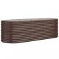 Preview: Hochbeet Pulverbeschichteter Stahl 224x80x68 cm Braun