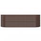 Preview: Hochbeet Pulverbeschichteter Stahl 224x80x68 cm Braun