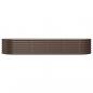 Preview: Hochbeet Pulverbeschichteter Stahl 224x80x36 cm Braun