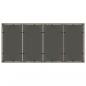 Preview: Gartentisch mit Glasplatte Grau 190x90x75 cm Poly Rattan