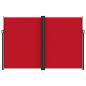 Preview: Seitenmarkise Ausziehbar Rot 220x1000 cm