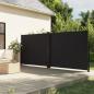 Preview: ARDEBO.de - Seitenmarkise Ausziehbar Schwarz 160x1200 cm