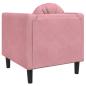 Preview: Sessel mit Kissen Rosa Samt