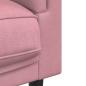 Preview: Sessel mit Kissen Rosa Samt