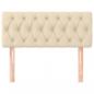 Preview: Kopfteil Creme 100x7x78/88 cm Stoff