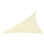 Preview: Sonnensegel Oxford-Gewebe Dreieckig 3x4x5 m Creme