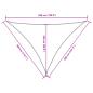 Preview: Sonnensegel Oxford-Gewebe Dreieckig 3x4x5 m Creme