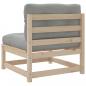 Preview: 3-tlg. Garten-Sofagarnitur mit Kissen Massivholz Kiefer