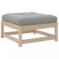 Preview: 3-tlg. Garten-Sofagarnitur mit Kissen Massivholz Kiefer