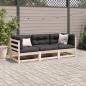 Preview: 3-tlg. Garten-Sofagarnitur Massivholz Kiefer