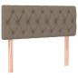 Preview: Boxspringbett mit Matratze & LED Taupe 120x190 cm Stoff