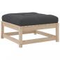 Preview: 3-tlg. Garten-Sofagarnitur mit Kissen Massivholz Kiefer