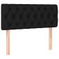 Preview: Boxspringbett mit Matratze & LED Schwarz 120x200 cm Stoff