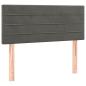 Preview: Boxspringbett mit Matratze & LED Dunkelgrau 120x200 cm Samt