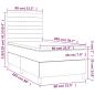 Preview: Boxspringbett mit Matratze Taupe 80x200 cm Stoff