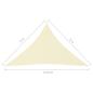 Preview: Sonnensegel Oxford-Gewebe Dreieckig 3x3x4,24 m Creme